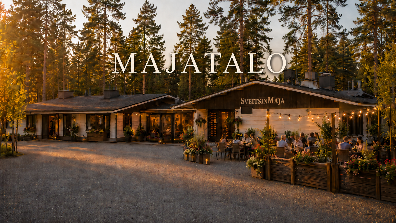 Rauhallista majoitusta luonnon keskellä